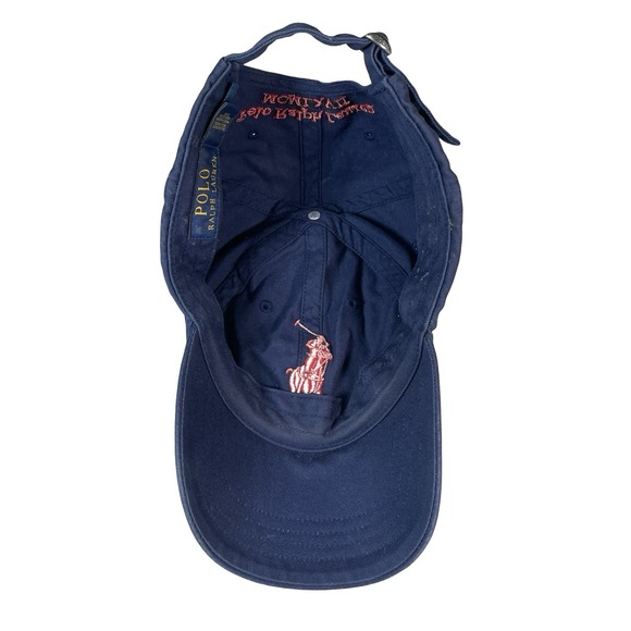 Polo Ralph Lauren Cap Hat Big Pony Blue Fade Twill Logo Y2K Retro Dad #3 - Picture 6 of 7